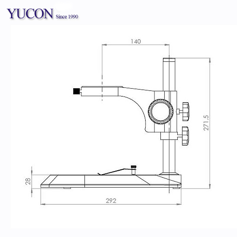 YCD1 Flexible Moving Arm Long Working Distance Pole Boom Stand Zoom Stereo Binocular Microscope