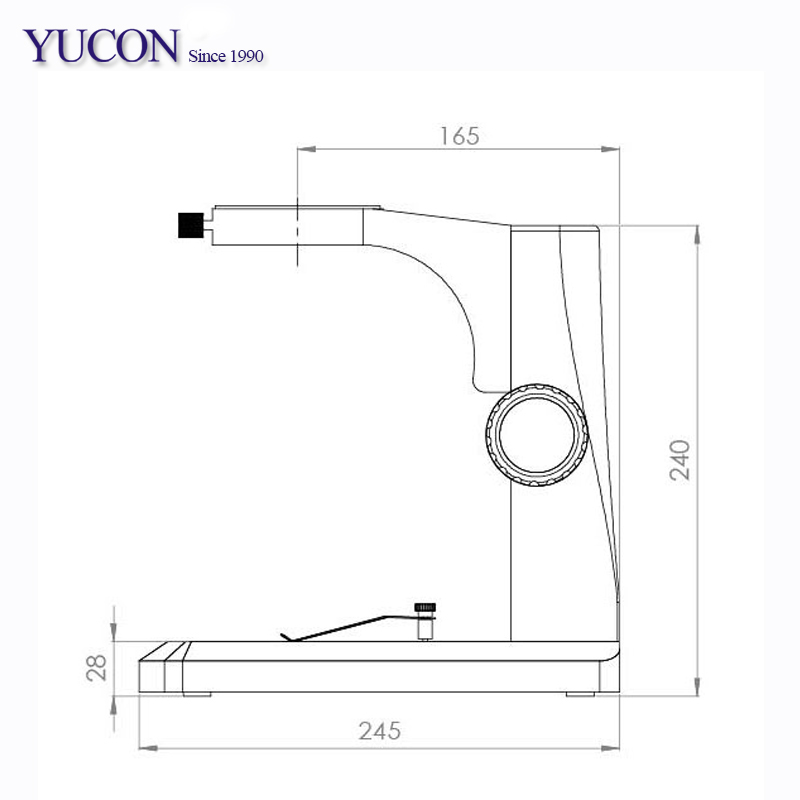 YCD7 Trinocular Zoom Stereo Microscope For Selling Microscope Track Stand