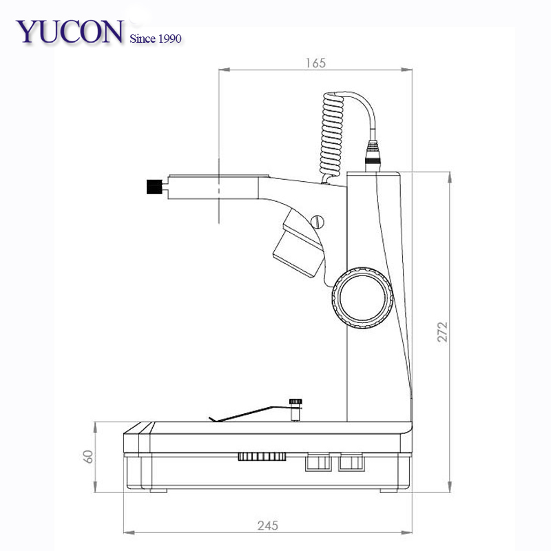 YCD8 China Factory Prices Adjustable Track Stand Zoom Stereo Microscope Stand