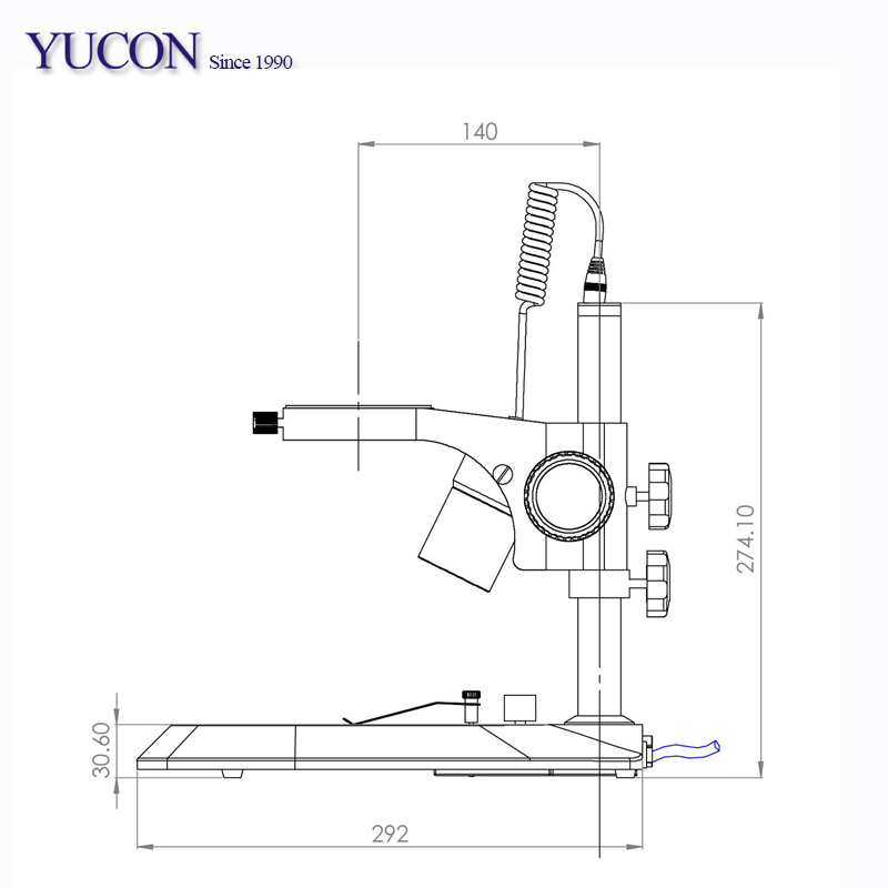 YCD17 USB Digital Microscope Boom Pole Stand For Zoom Stereo Microscopio