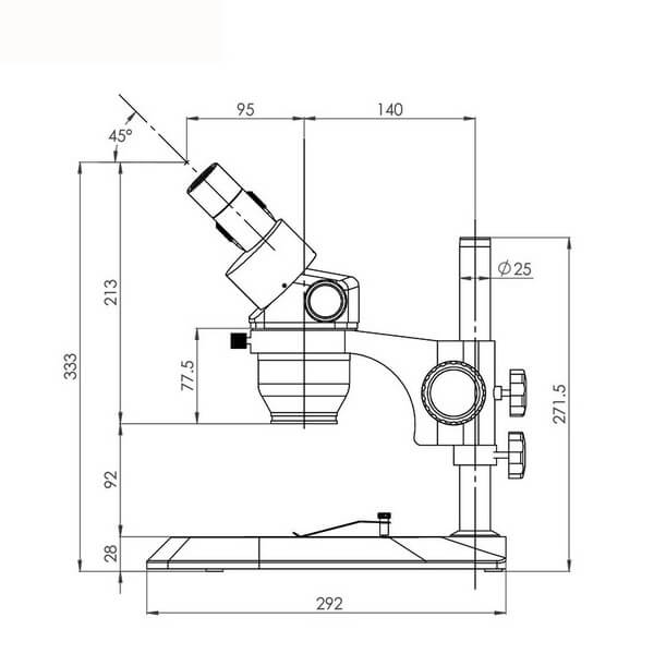 TS Series Fixed Zoom stereo Microscope